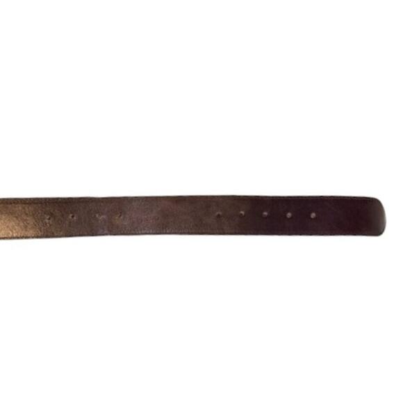 B-Low The Belt Brown Leather Belt Gold Buckle Size L 33–37” Plus Added Holes main image 4